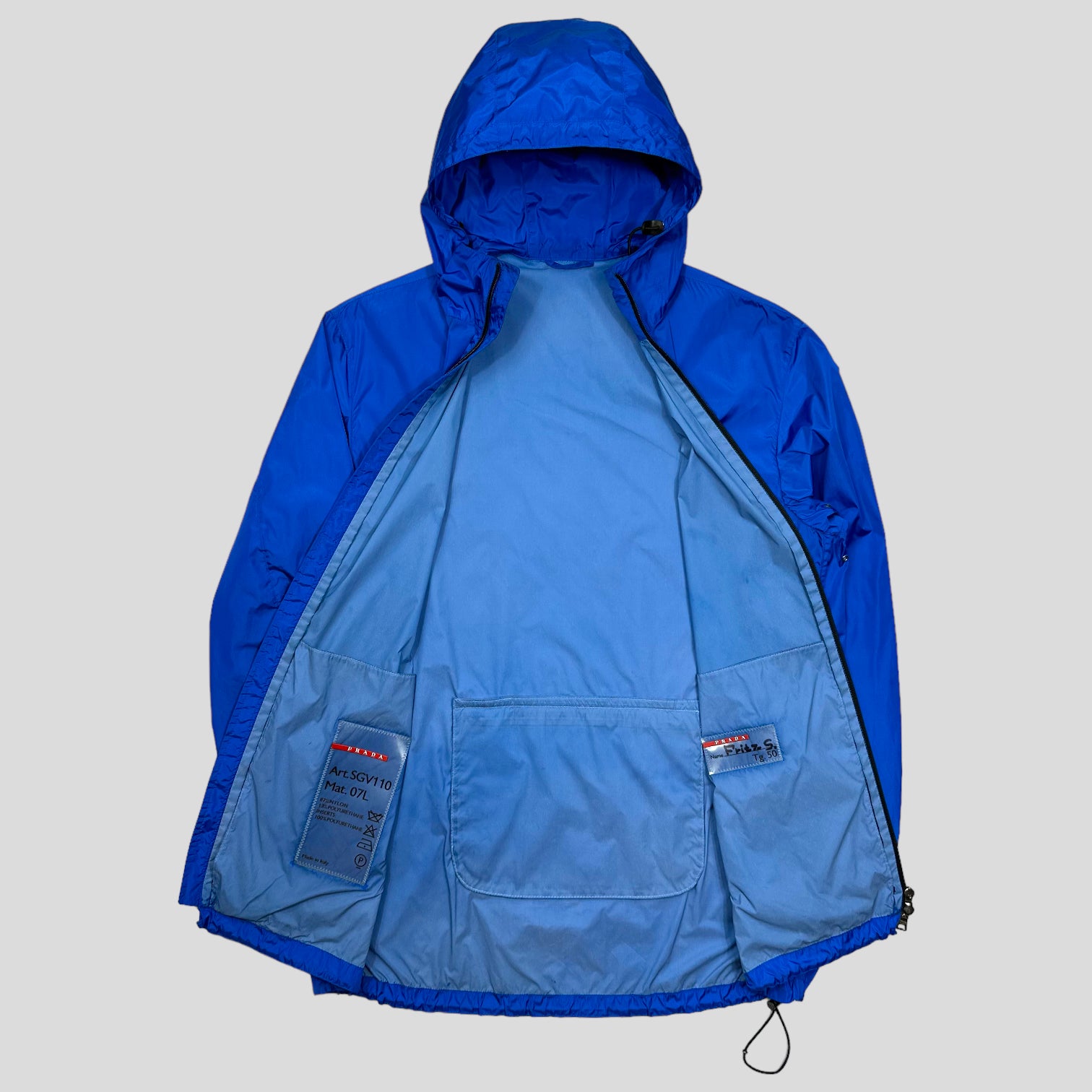 Prada Sport SS99 Latex Pocket Electric Blue Jacket - L – Warmwaves