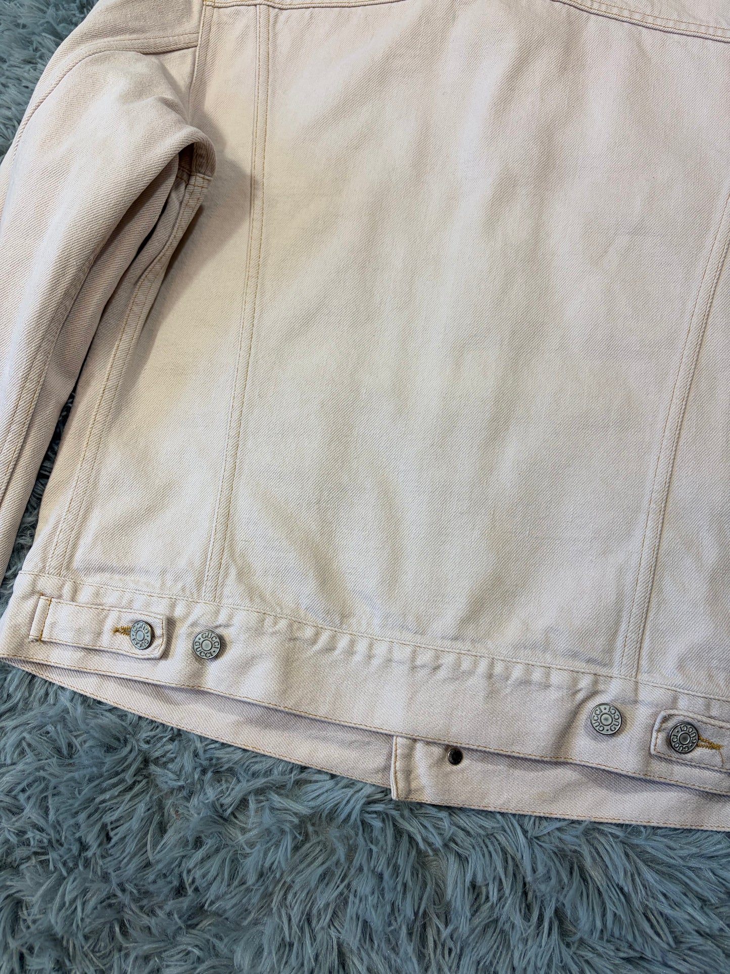 Gucci by Tom Ford 00’s Pale Pink Mens Trucker Jacket - IT52