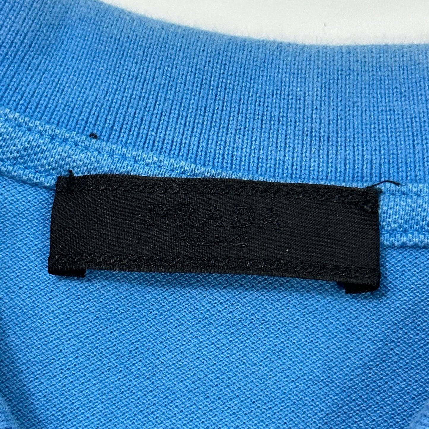 Prada 2018 Aqua Blue Polo Shirt - S