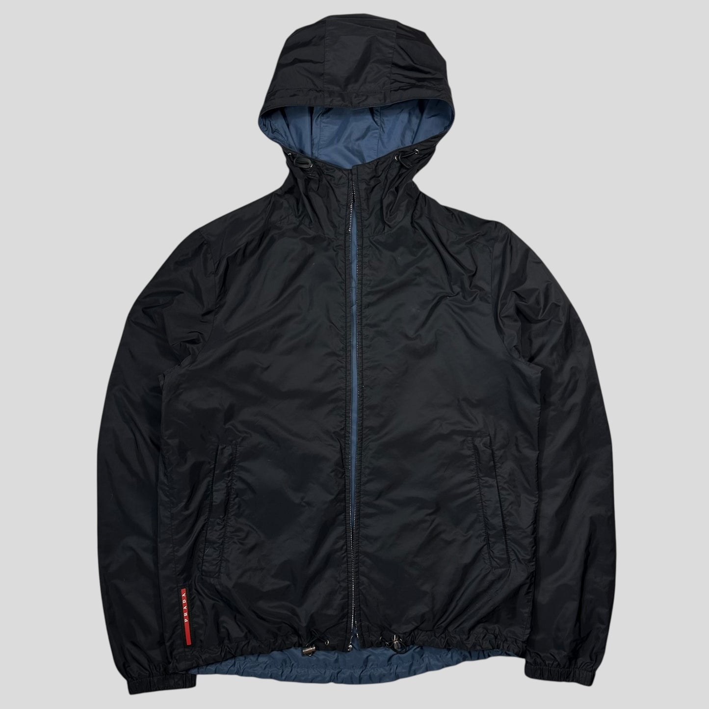 Prada 2016 Reversible Nylon Shimmer Red Tab Jacket - IT50 (M)