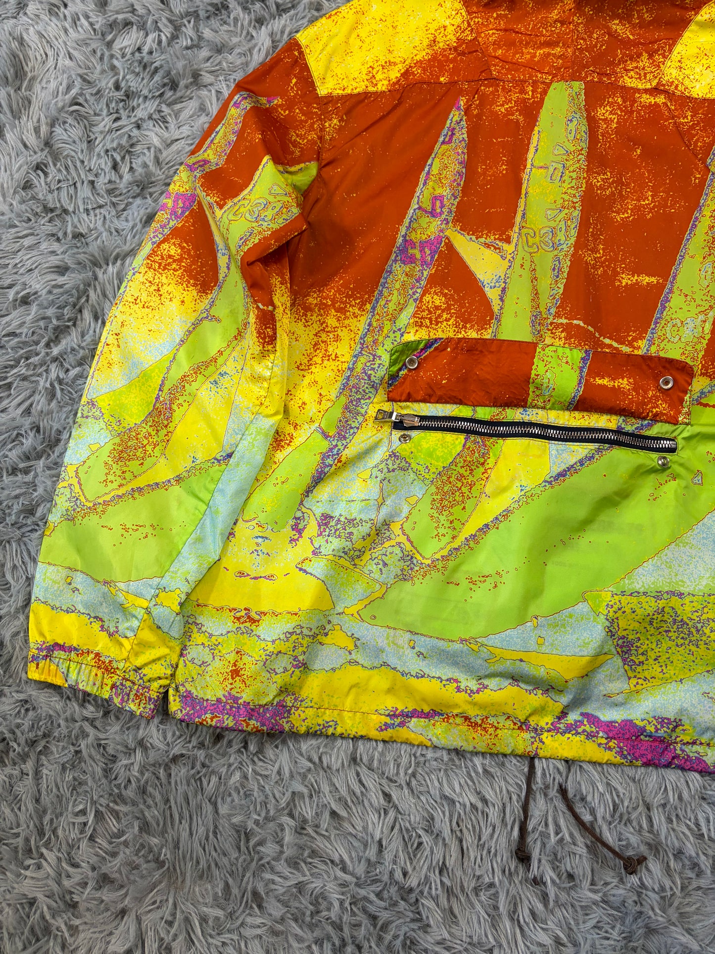 Prada Sport 00’s Thermal Sailing Heatmap Nylon Bag Jacket - S/M
