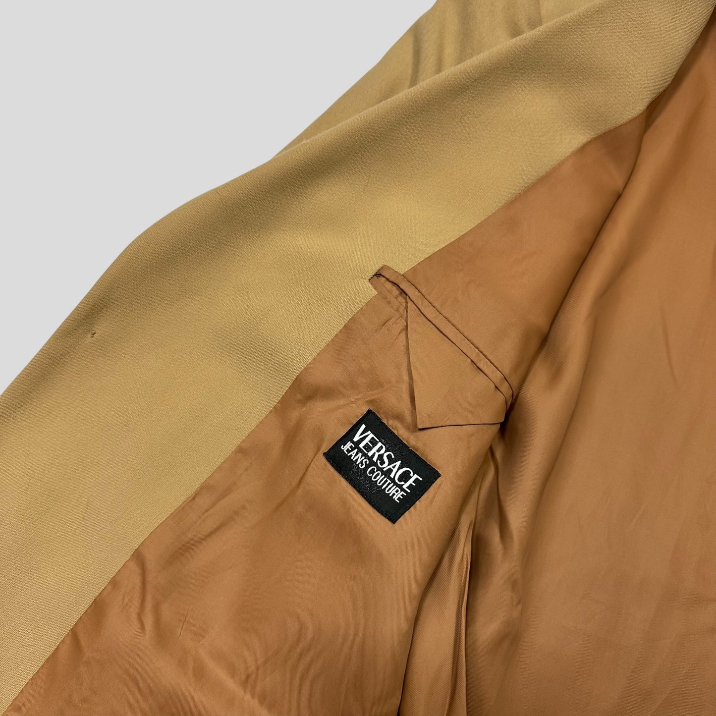 Versace Jeans Couture 00’s Camel Rayon Blazer Suit Jacket - IT50 (M/L)