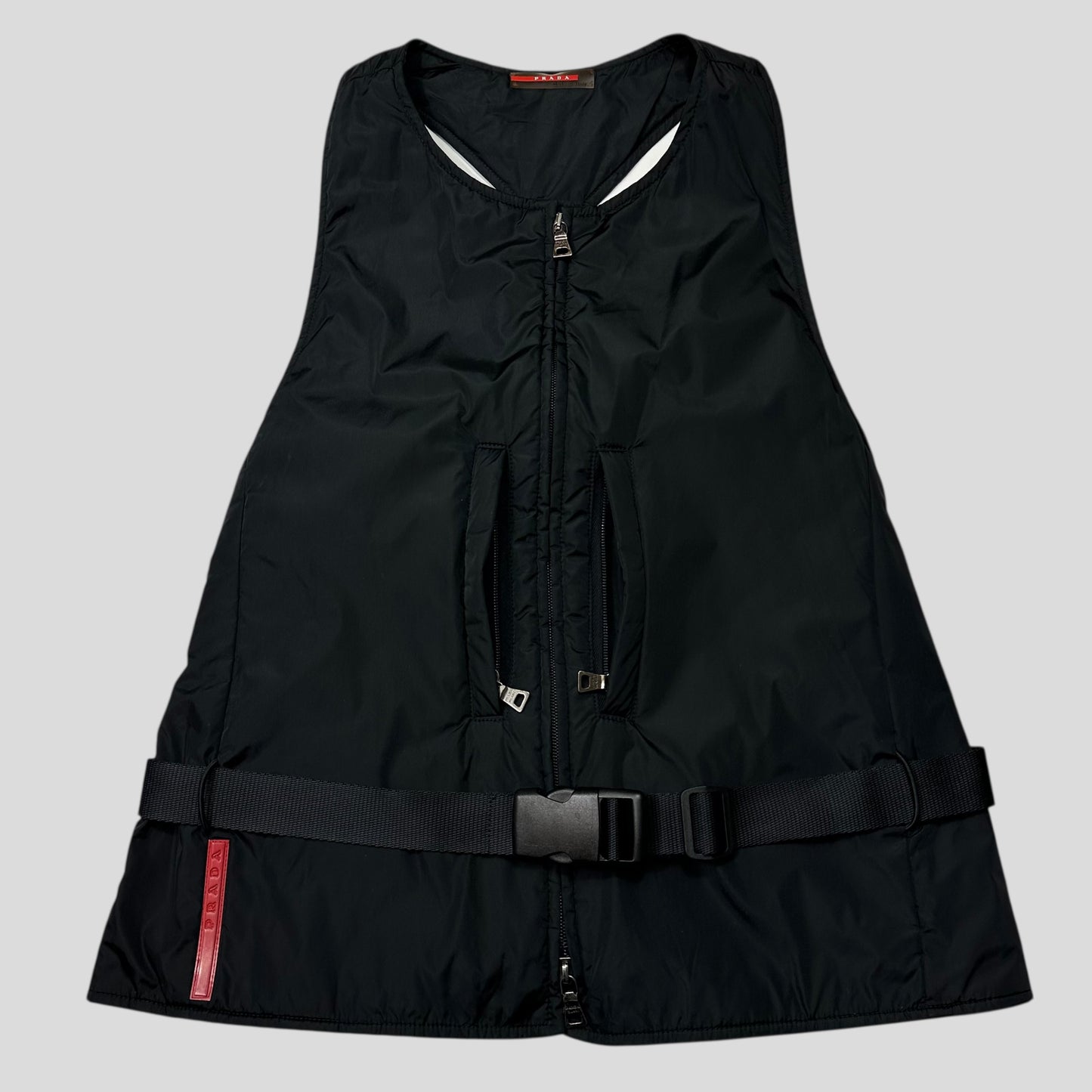 Prada Sport 1999 Padded Nylon 3M Technical Stash Vest - IT42