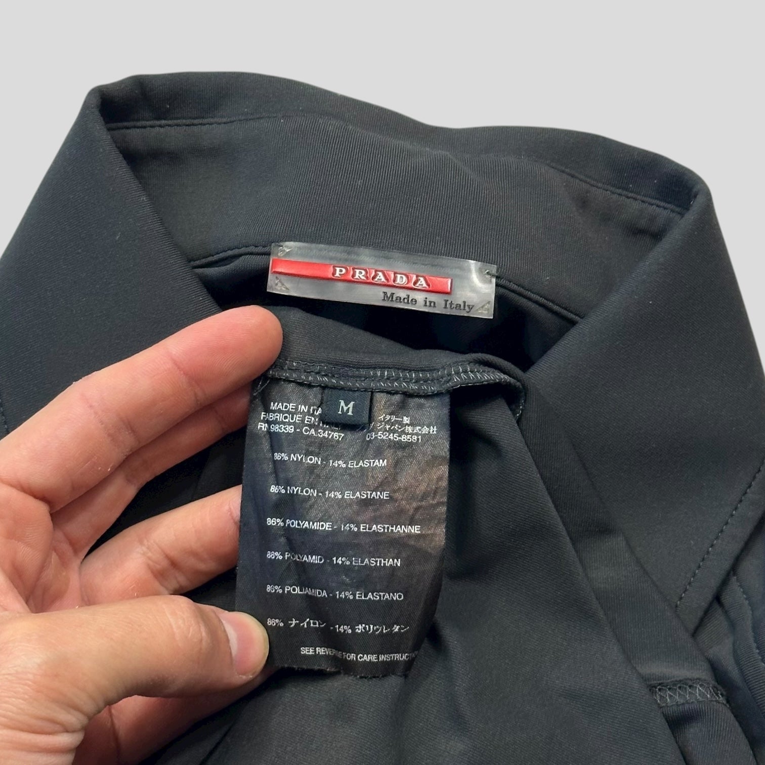 トップス 00s prada half zip shirt 00s prada half zip shirt