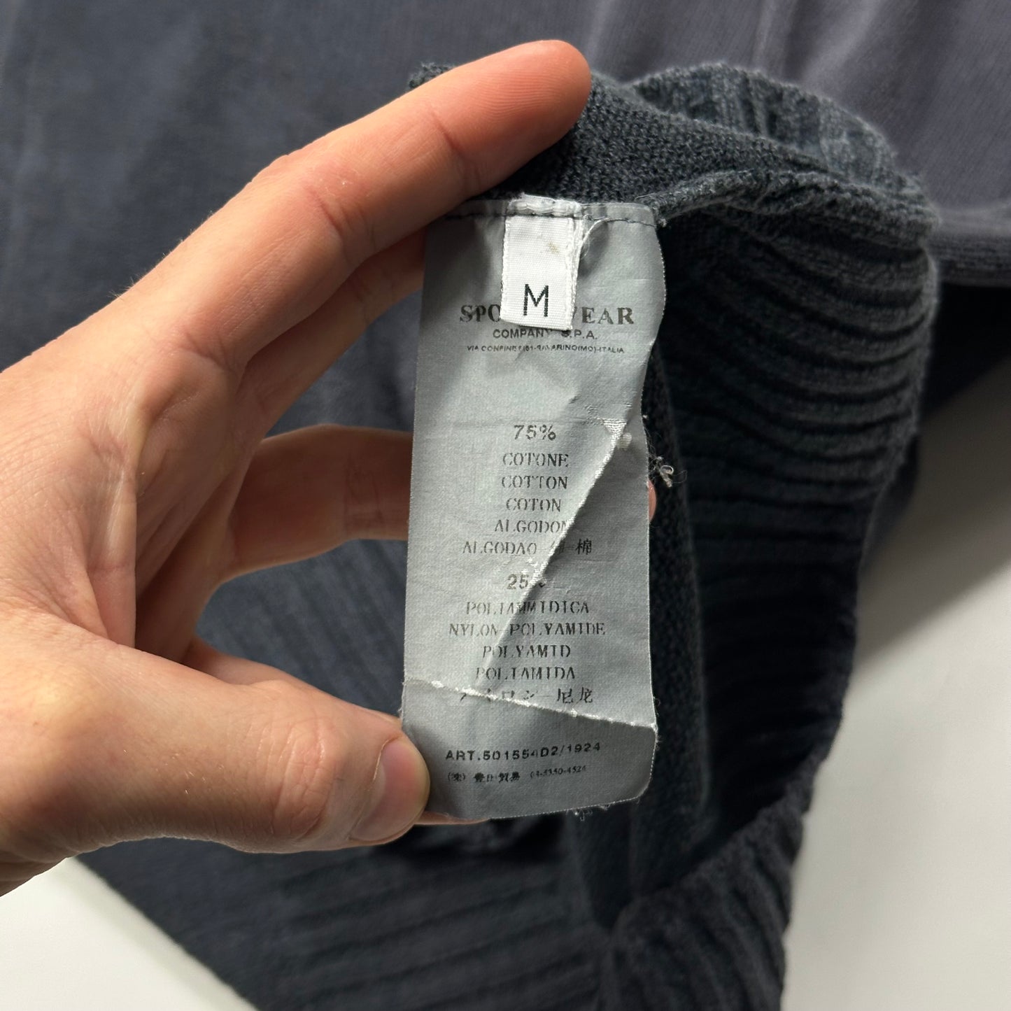 Stone Island SS10 Shoulder Badge Crewneck Knit Jumper - M