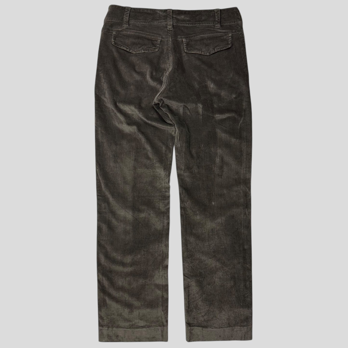 Gucci by Tom Ford 2004 Velvet Corduroy Western GG Logo Trousers - IT46