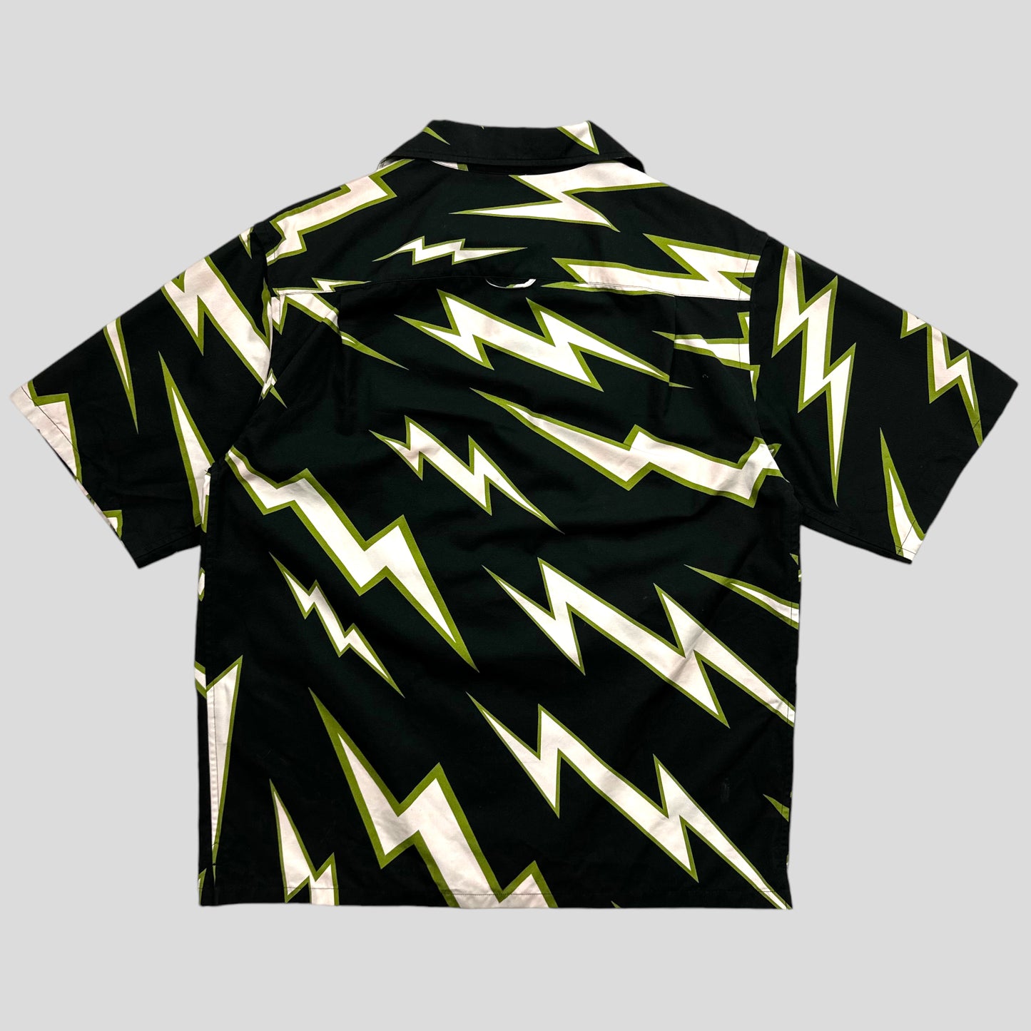 Prada x Frankenstein FW19 Boxy Lightning Shirt - XS (S/M)