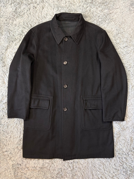 Gucci by Tom Ford 1999 Reversible Wool & Cotton Car Coat - L
