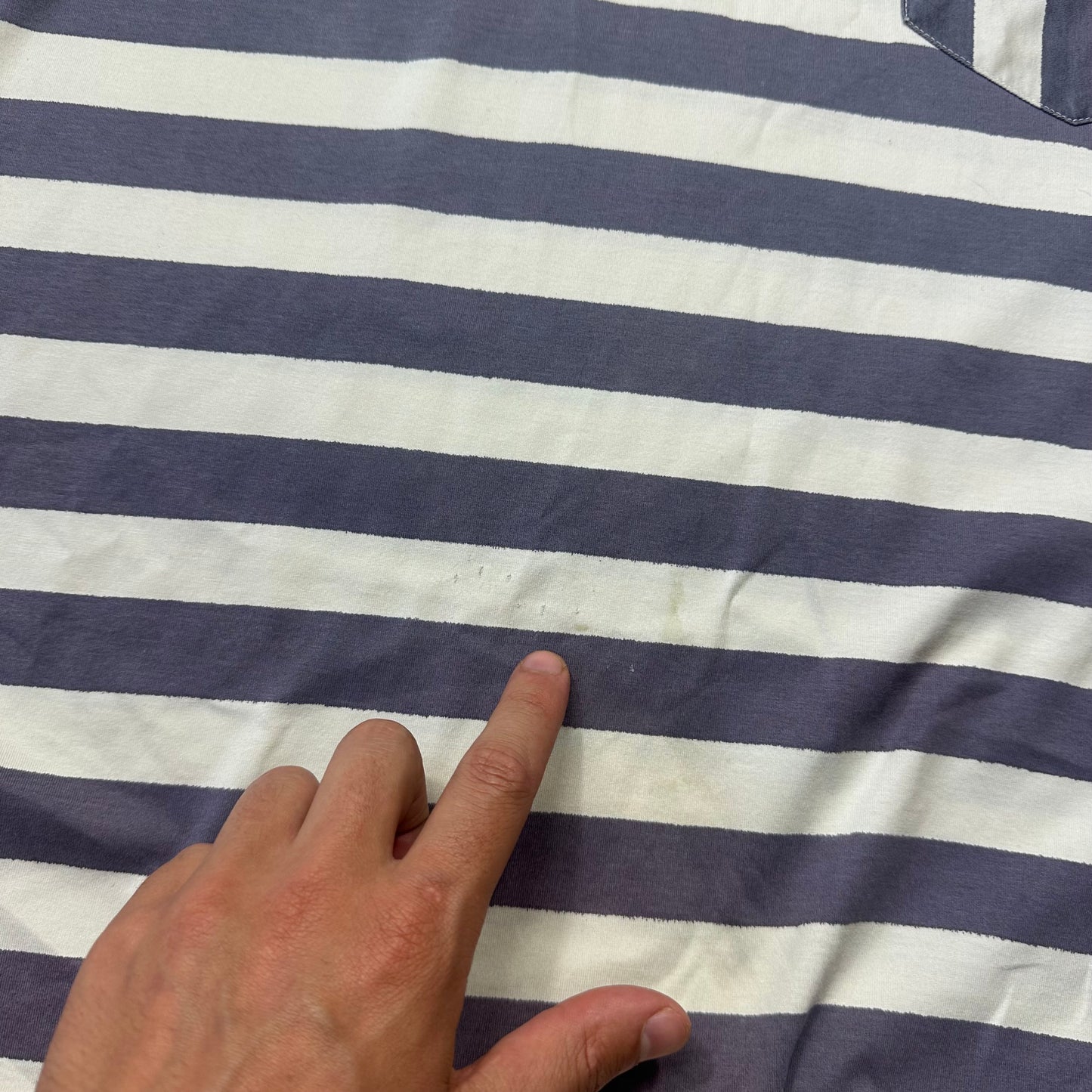 Stone Island 1988 Marina Metal Button Striped Shirt - L