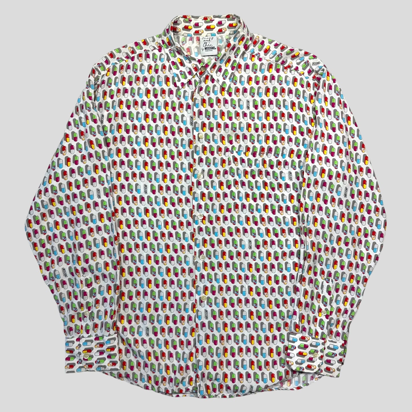 Moschino 1997 Cheap and Chic Pills Longsleeve Shirt - L