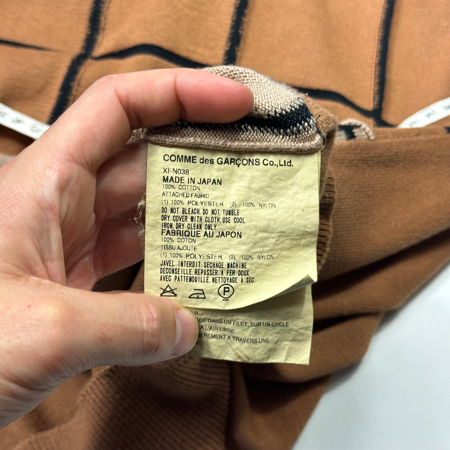 Comme Des Garçons Homme Plus 2002 Reconstructed Grid Knit - L (M)