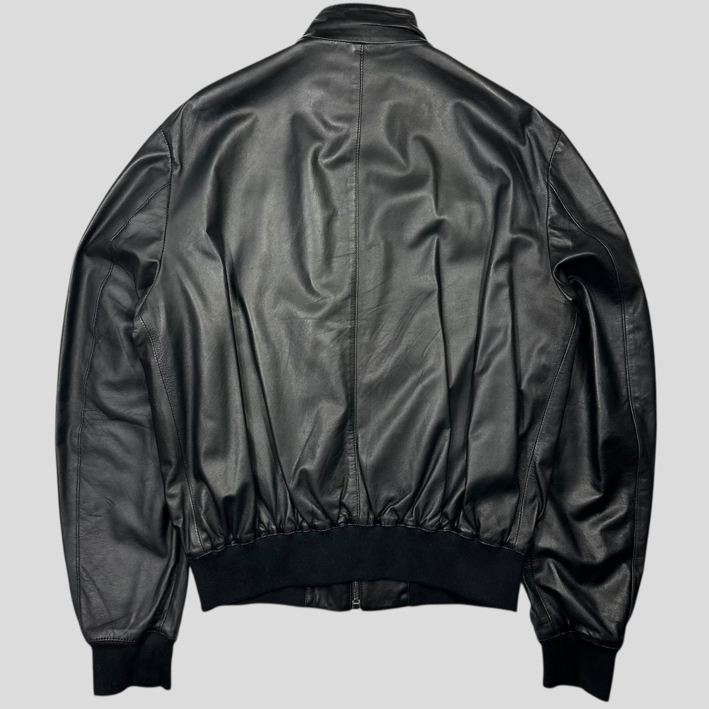 Dolce & Gabbana 00’s Multipocket Lambs Leather Cargo Bomber Jacket - IT56 (XL)