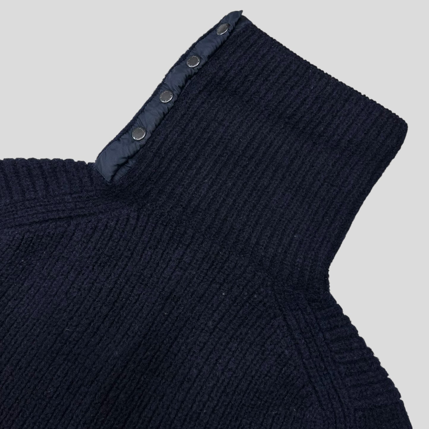 Prada Sport 00’s Chunky Ribbed Rollneck Tech Knit Jumper - S