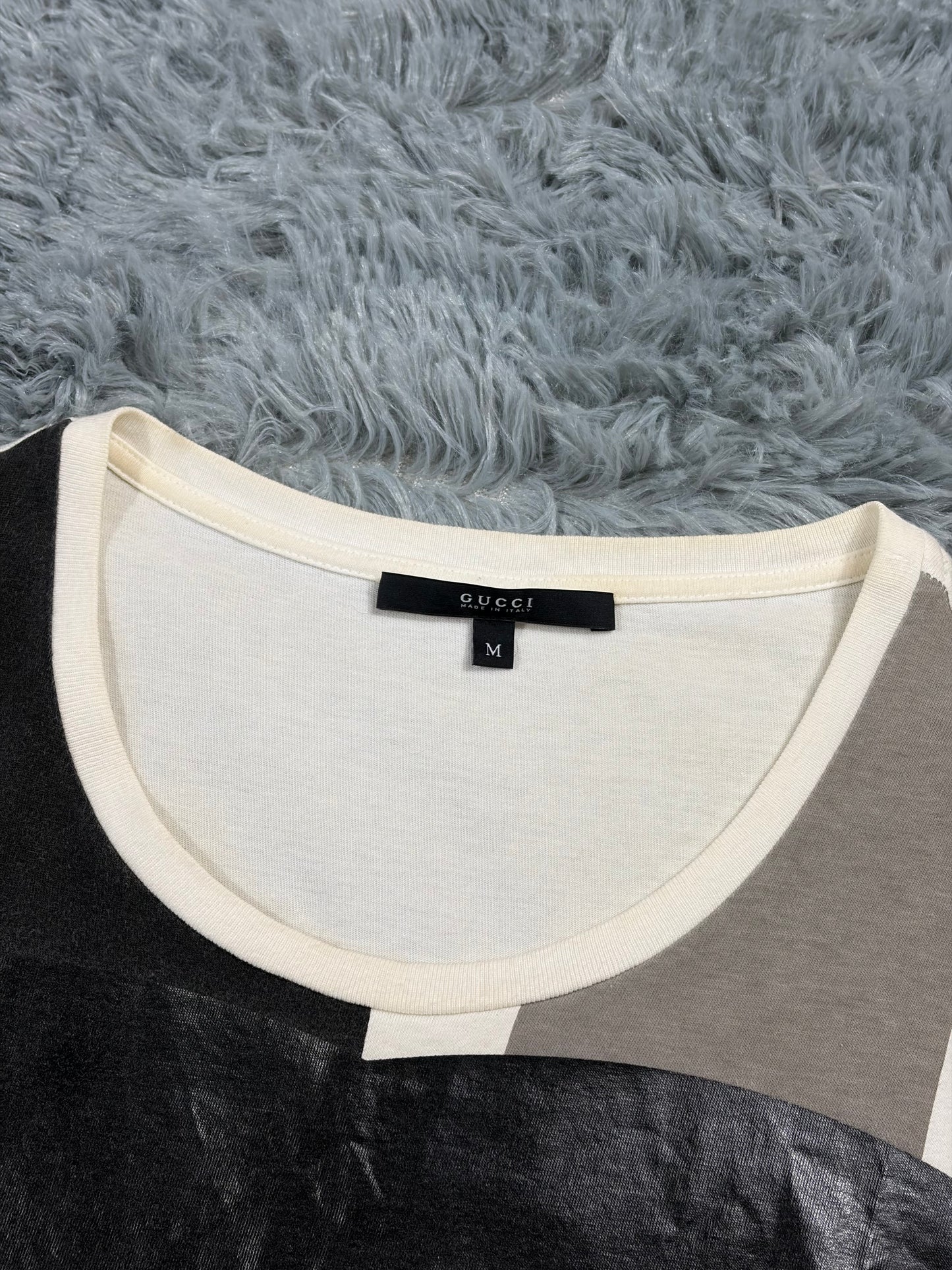 Gucci by Frida Giannini 2009 Giant GG Logo Colourblock T-Shirt - M