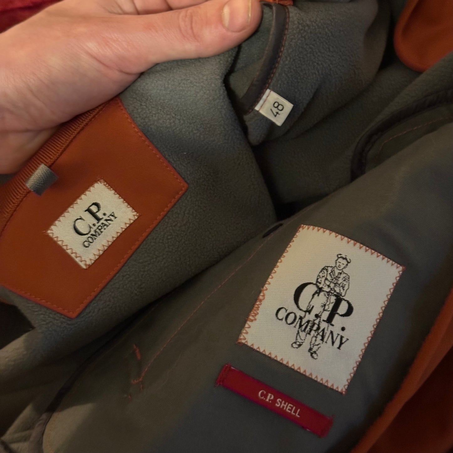 CP Company Orange Soft Shell Lens Bomber Jacket - IT48 (M)