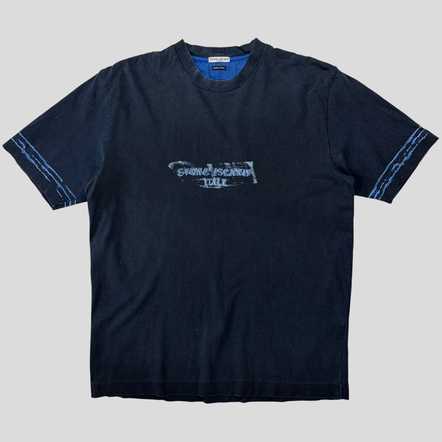 Stone Island SS03 Sublimation Acid Print Marina Logo T-shirt - XL (L)