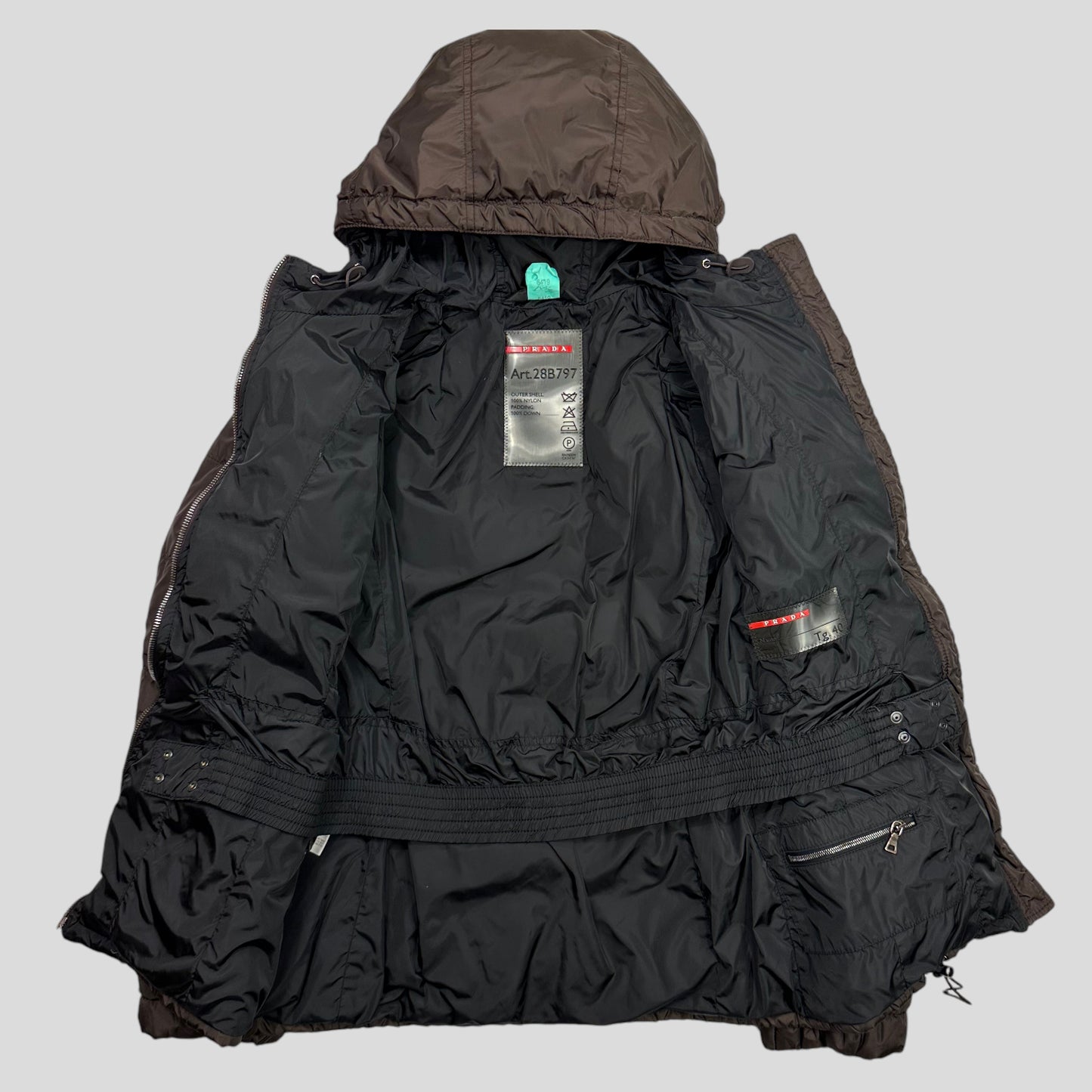 Prada Sport 2006 Nylon Down Puffer Jacket - IT40