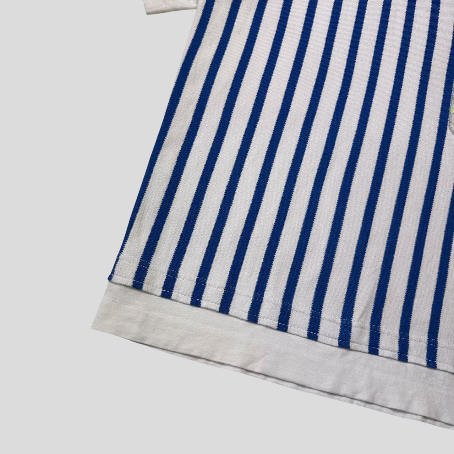 Comme Des Garçons Homme 2009 Striped Appliqué Pocket T-shirt - S