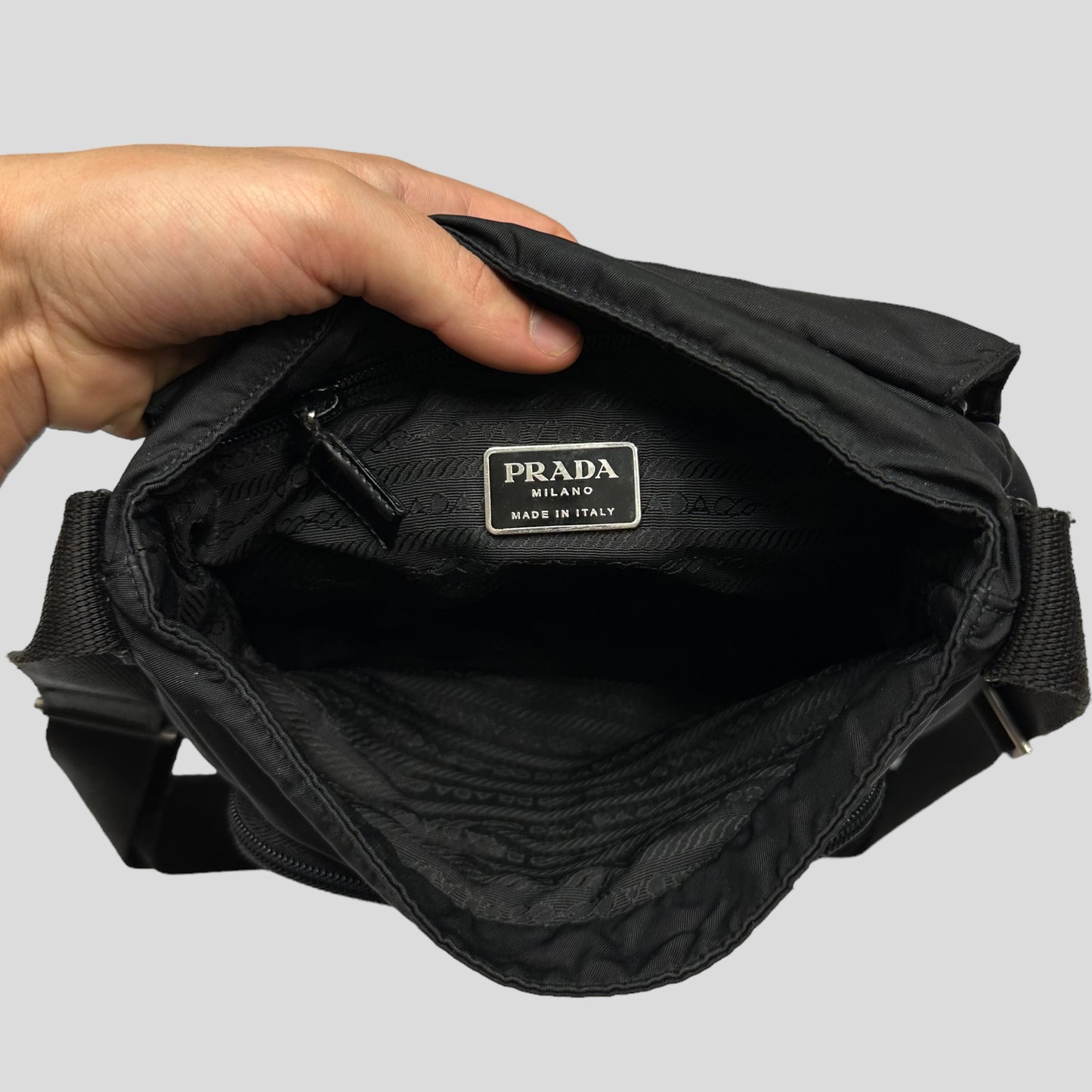 Prada 00’s Nylon Multipocket Crossbody Bag