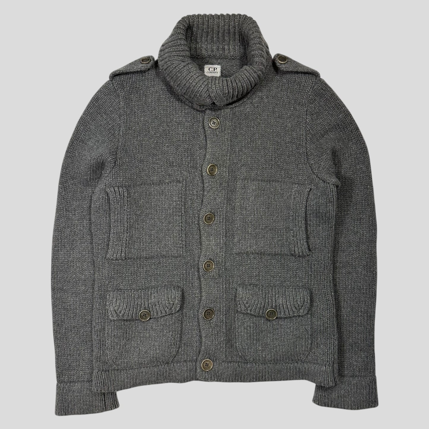 CP Company 00’s Thick Italian Wool Multipocket Cardigan - M