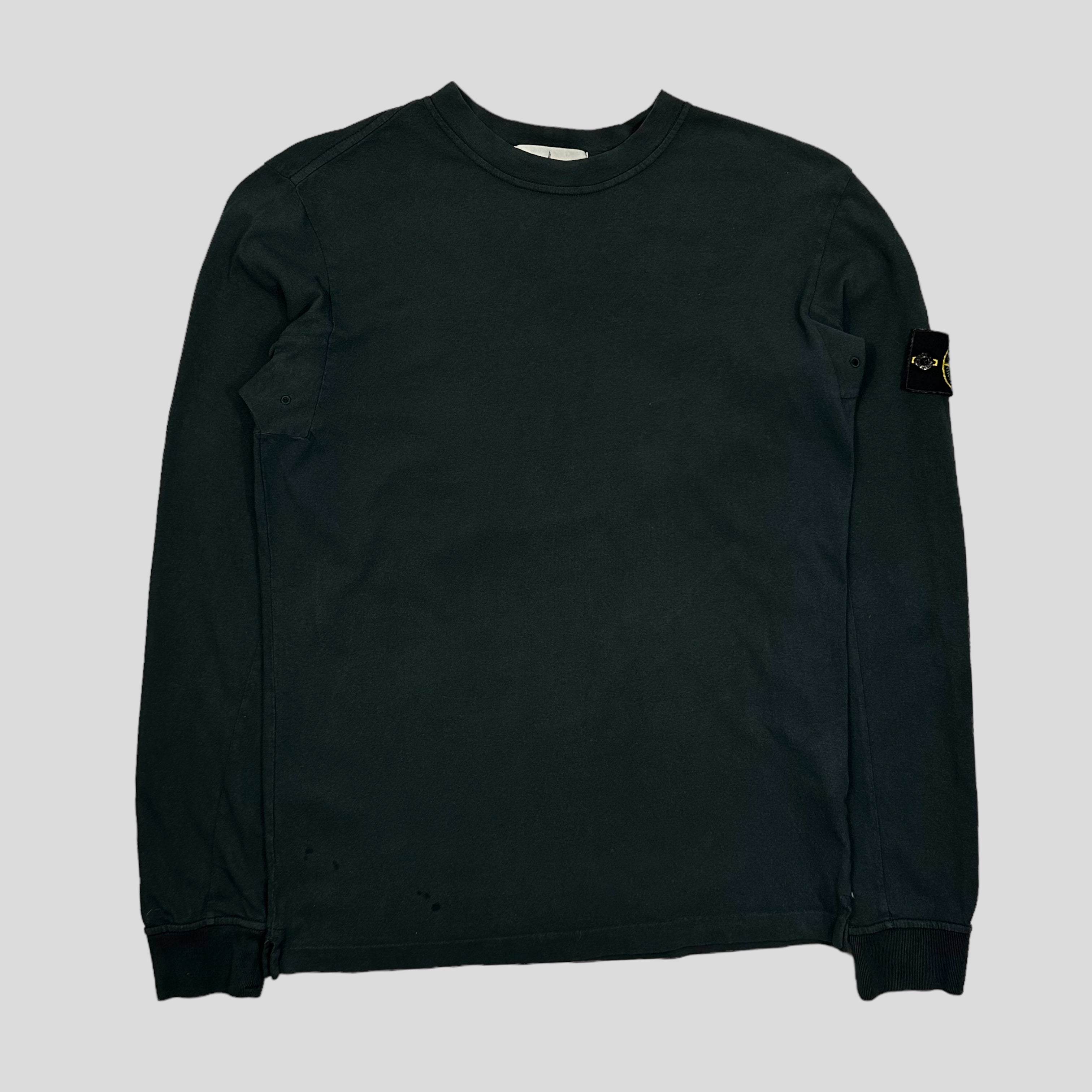 Stone Island Badged Longsleeve T-shirt - M – Warmwaves