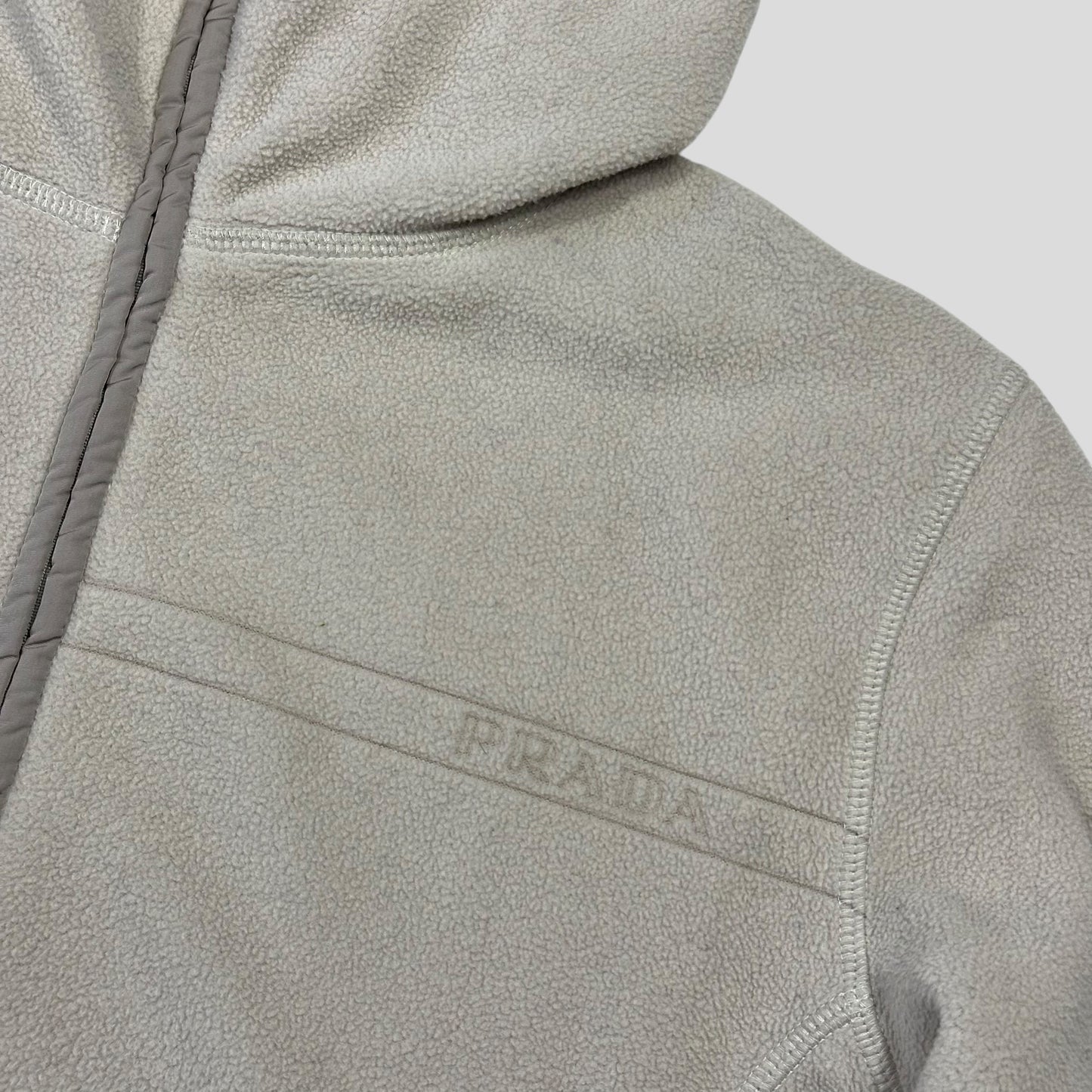 Prada Sport 2006 Spellout Logo Balaclava Fleece Jacket - M