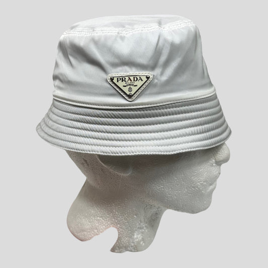 Prada Milano Nylon Bucket Hat - M