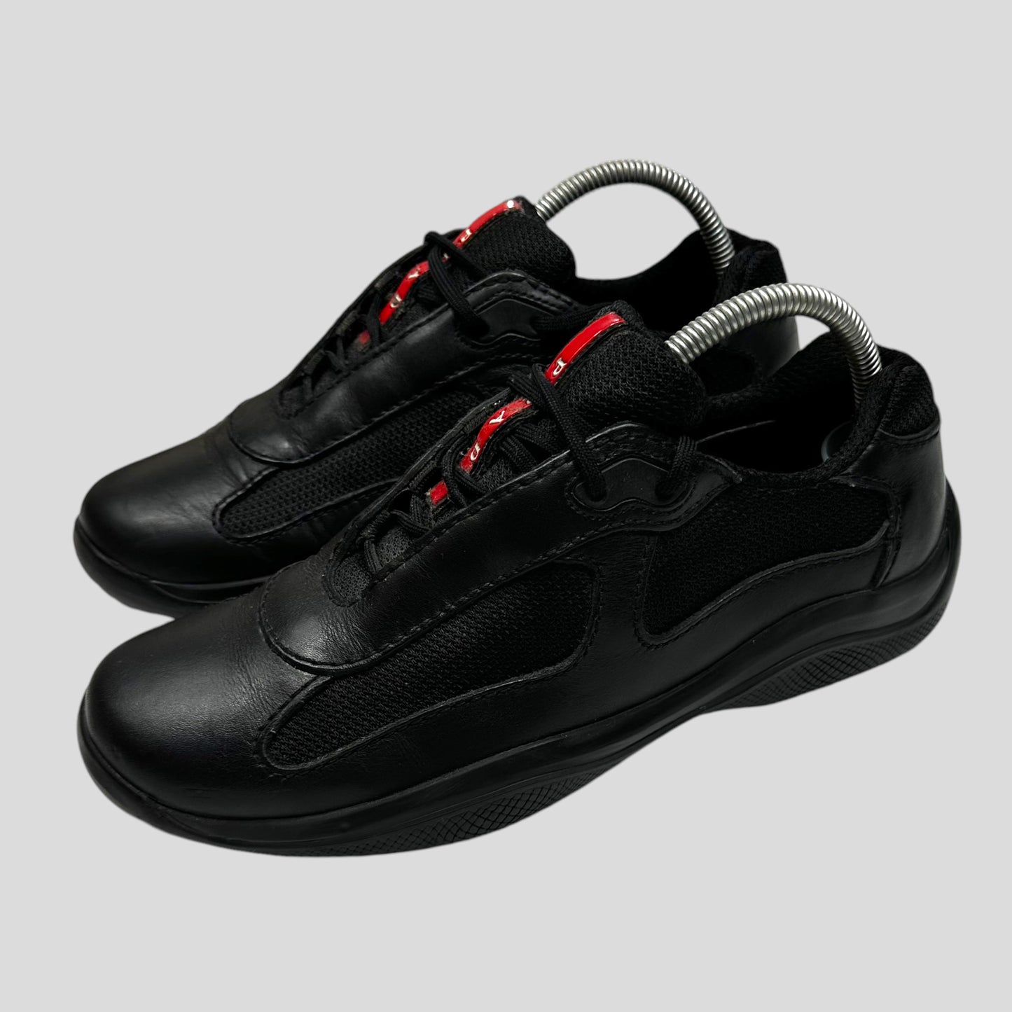 Prada Americas Cup Triple Black Matte Leather - UK7