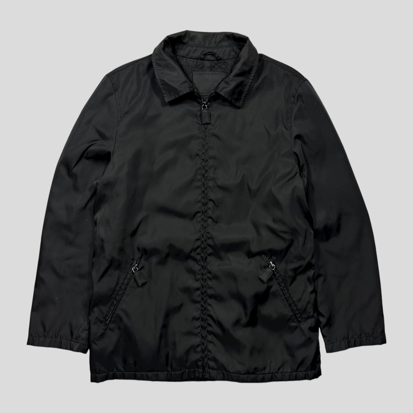 Prada 90’s Quilted Nylon Belt Parka Jacket - UK10