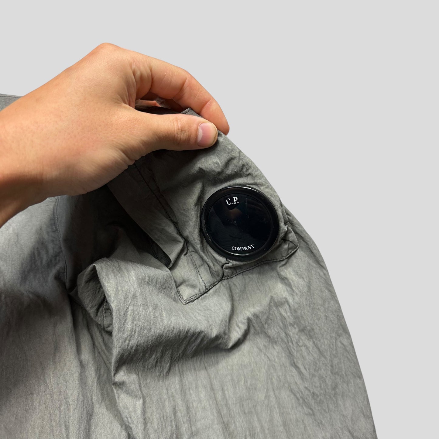 CP Company 00’s Steel Grey Goggle Nylon Shimmer Jacket - IT48 (M)