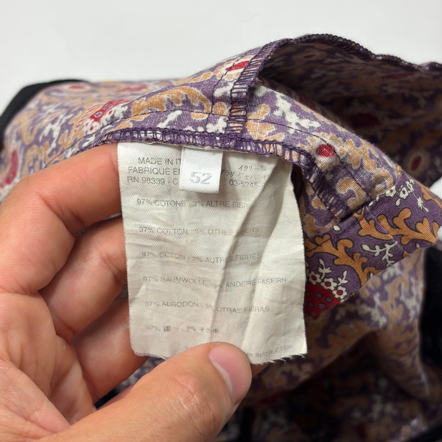 Miu Miu 00’s Baroque Paisley Print Cotton Swim Shorts - IT52