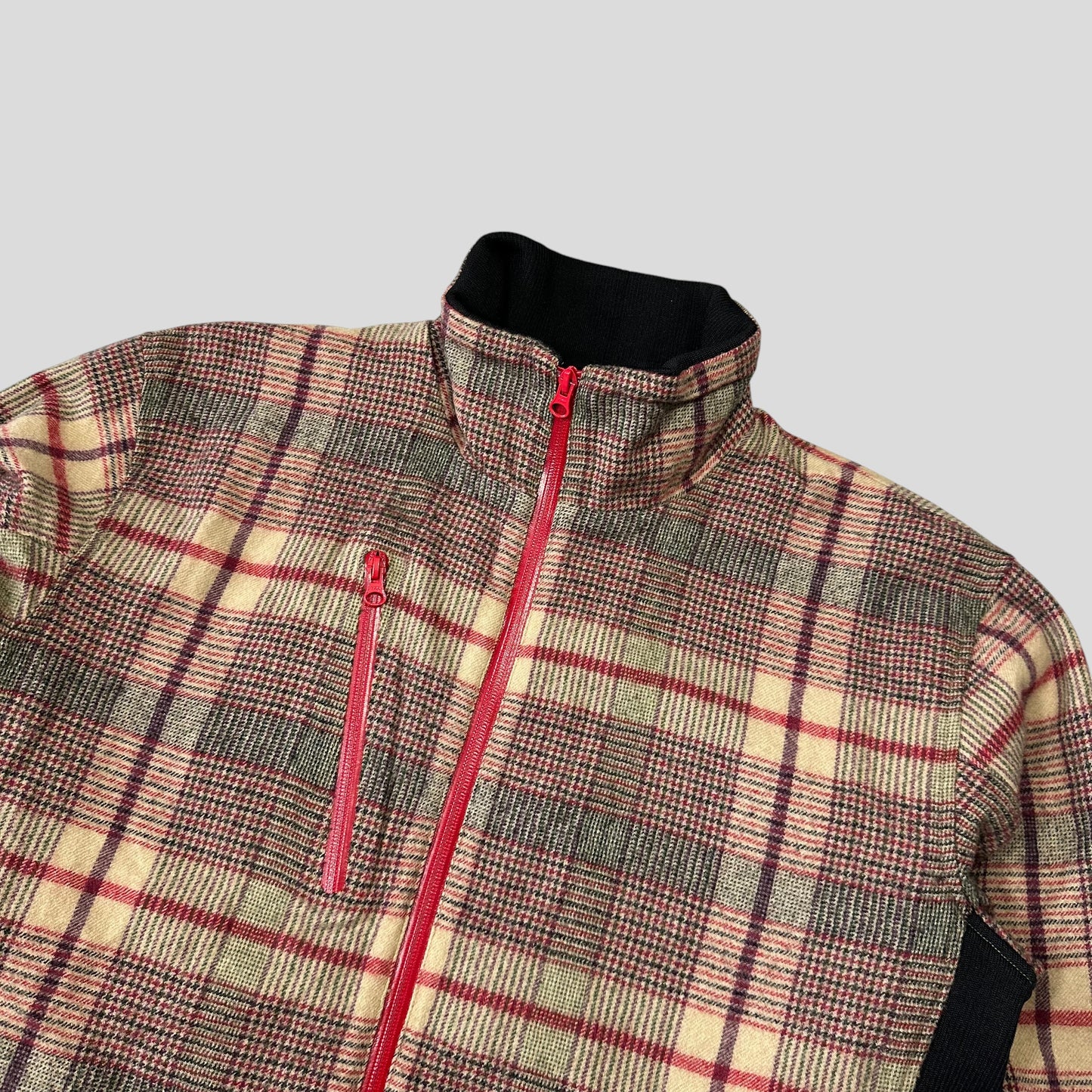 Comme Des Garçons SHIRT AW05 Technical Wool Plaid Jacket - M/L