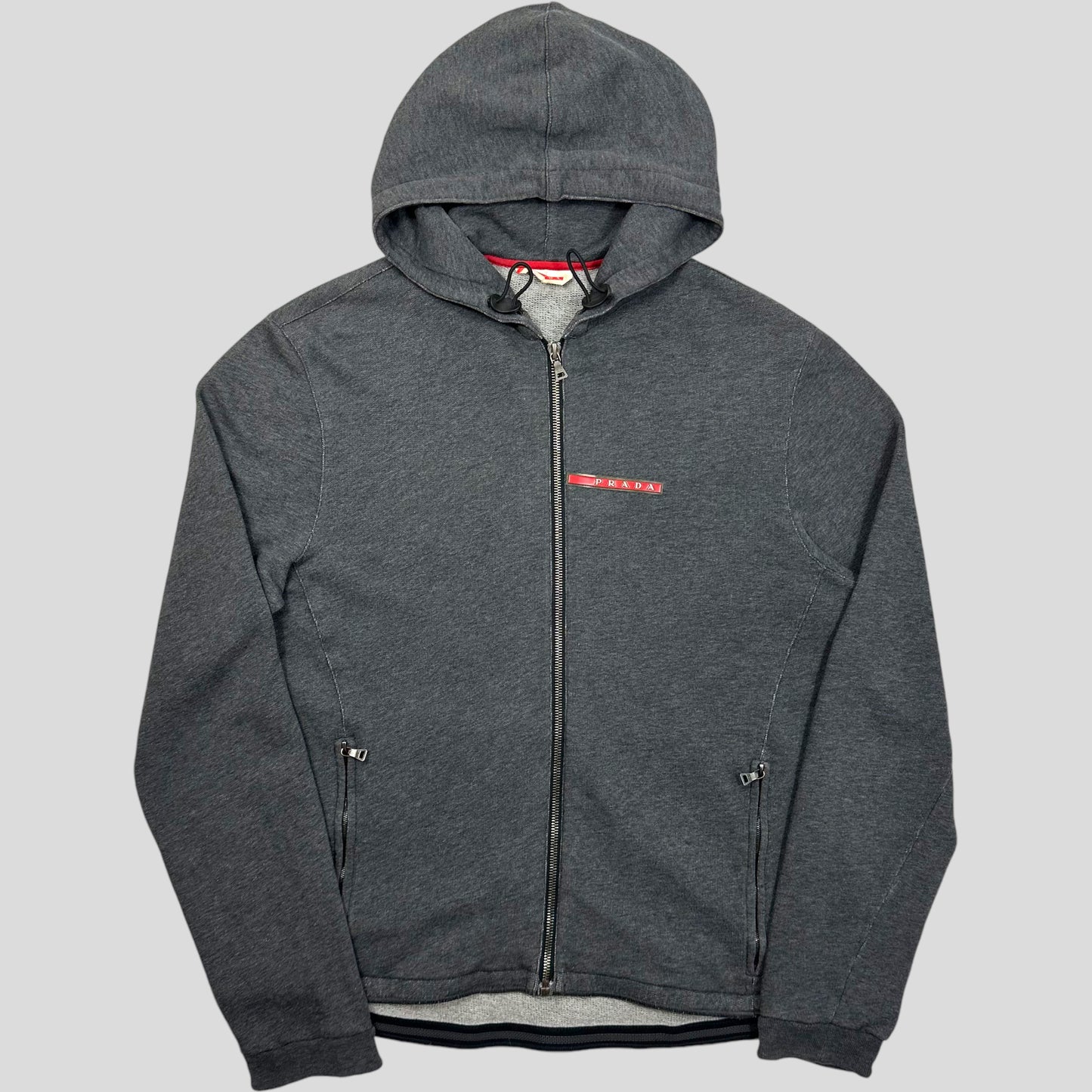 Prada Challenge 2003 Logo Zip Hoodie - M