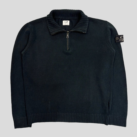 CP Company AW07 1/4 Zip Collared Knit - 6-8