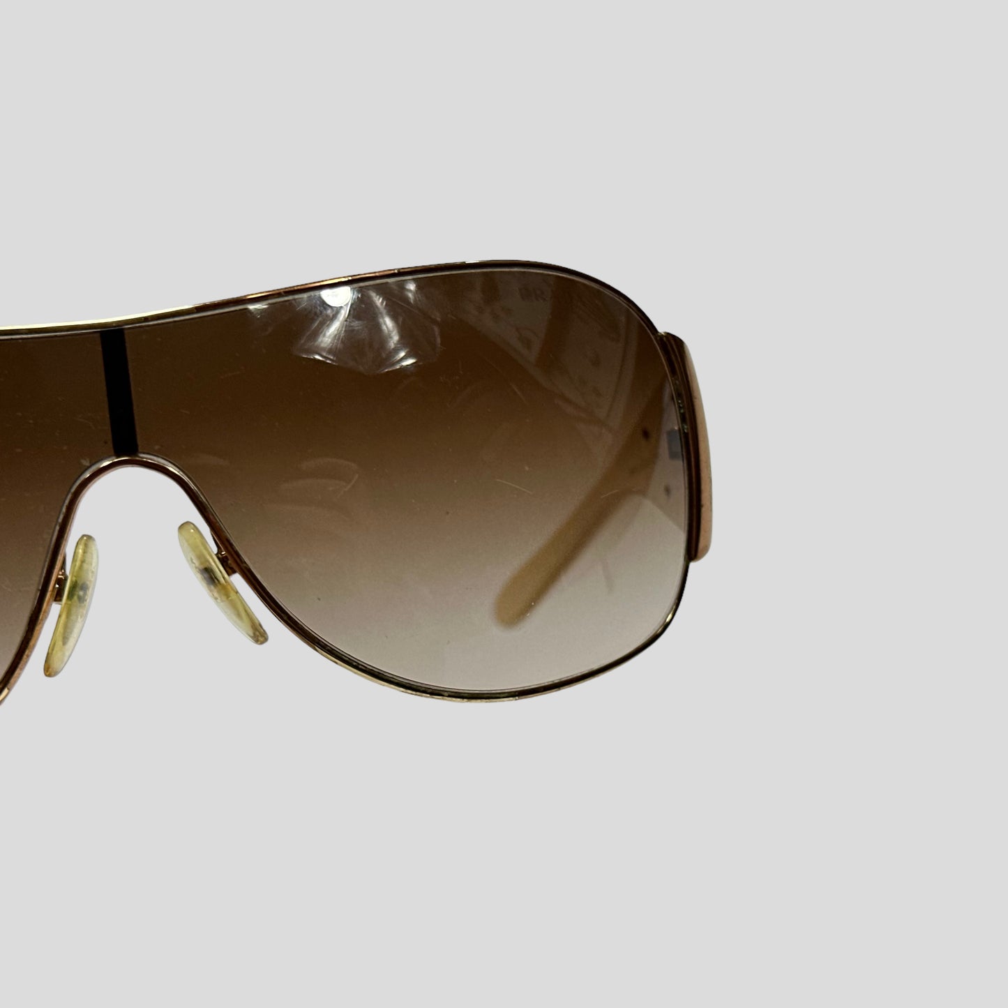 Prada Milano Logo Wraparound Sunglasses