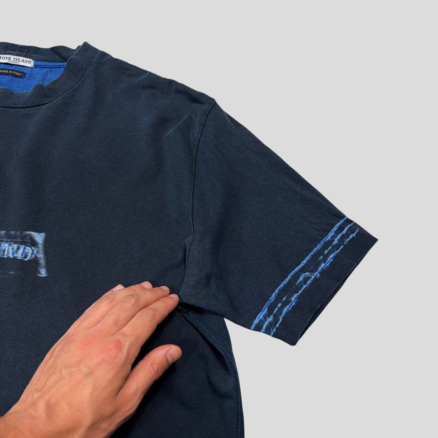 Stone Island SS03 Sublimation Acid Print Marina Logo T-shirt - XL (L)