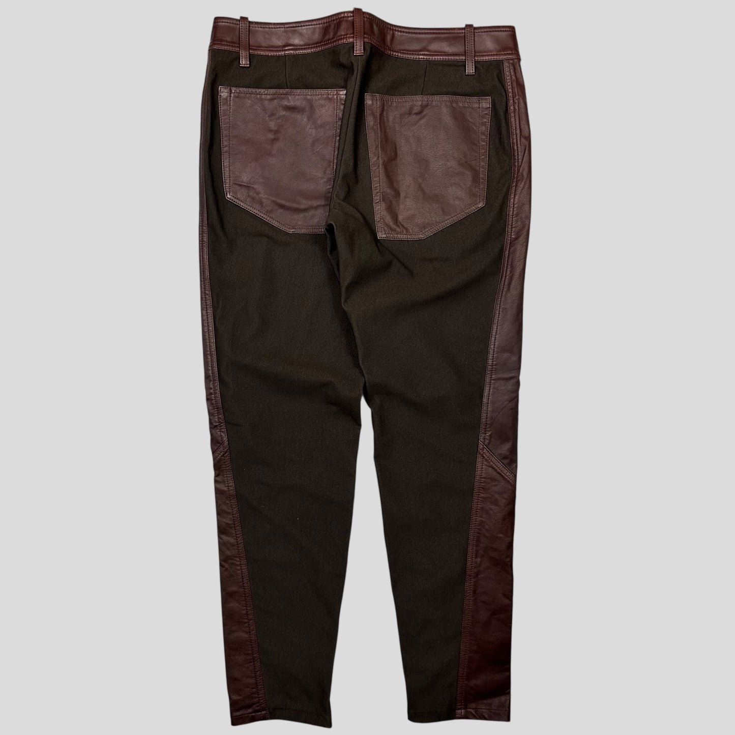 Issey Miyake 2003 Leather Moto Trousers - 3 (S)
