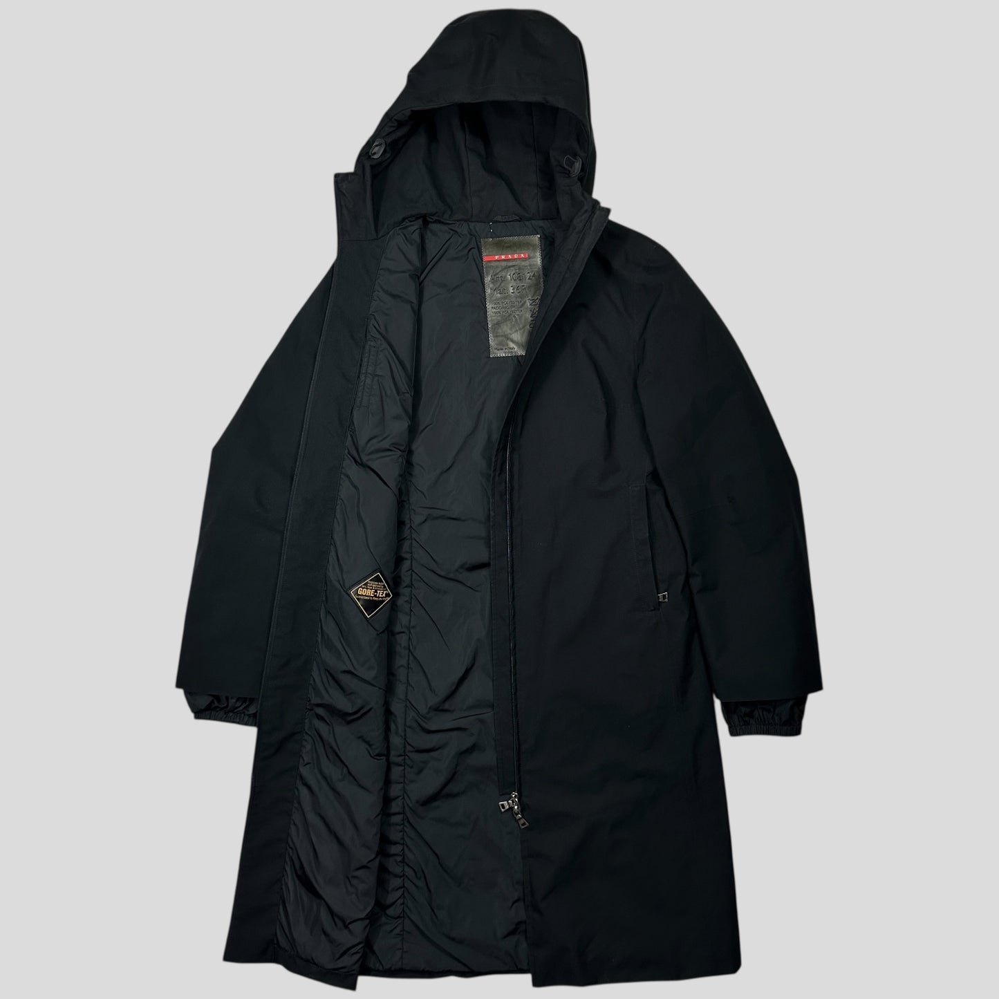 Prada Sport 1999 Padded Goretex Women’s Duffle Trench Coat - IT42