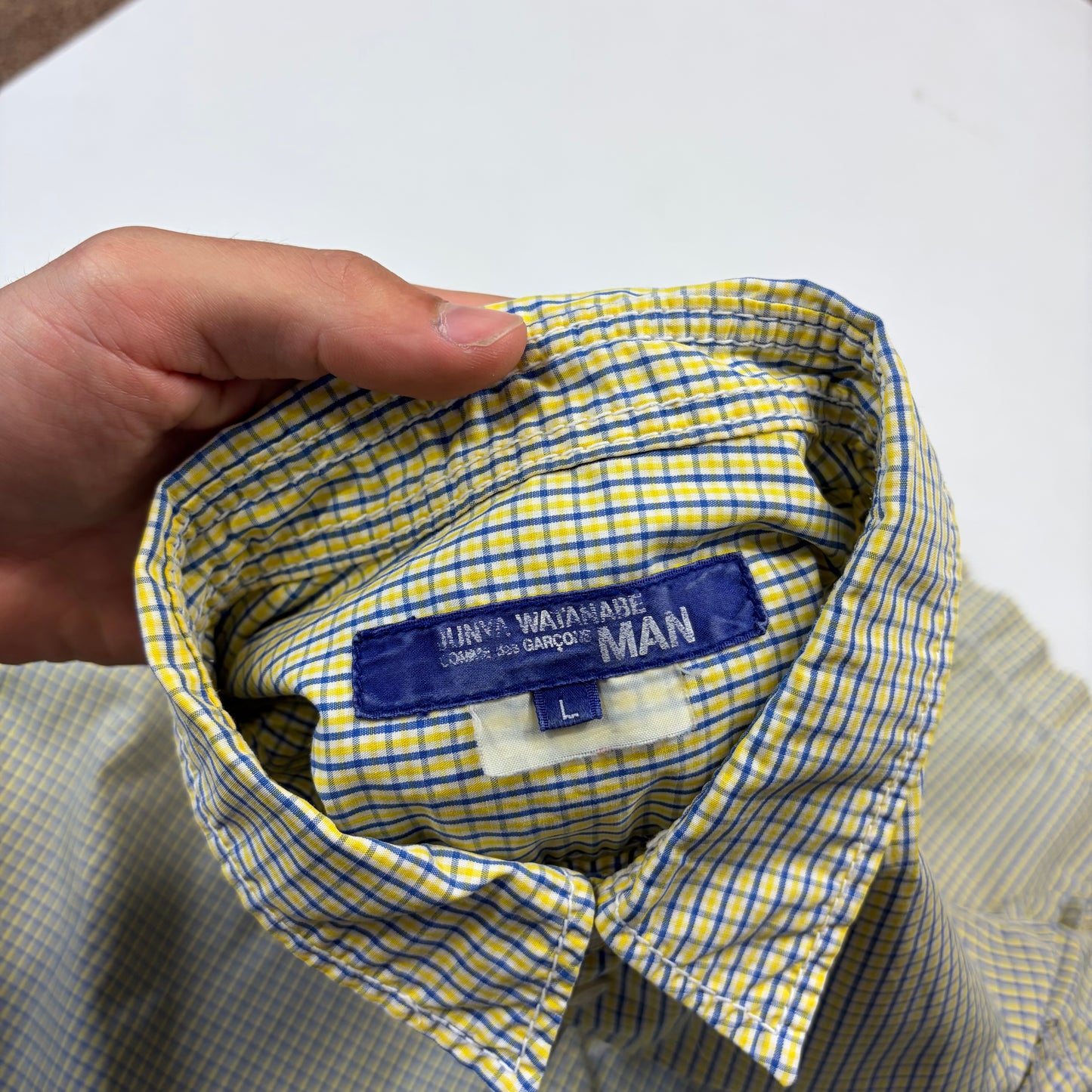 Junya Watanabe by CDG 2005 Micro-check Cargo Pocket Shirt - M/L