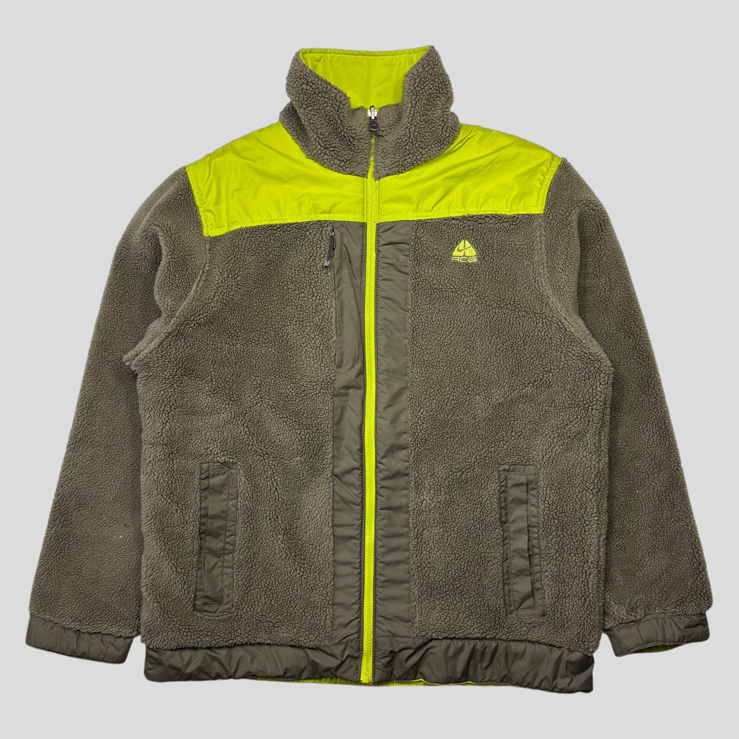 Nike ACG FW07 Reversible Nylon Panelled Fleece - M/L