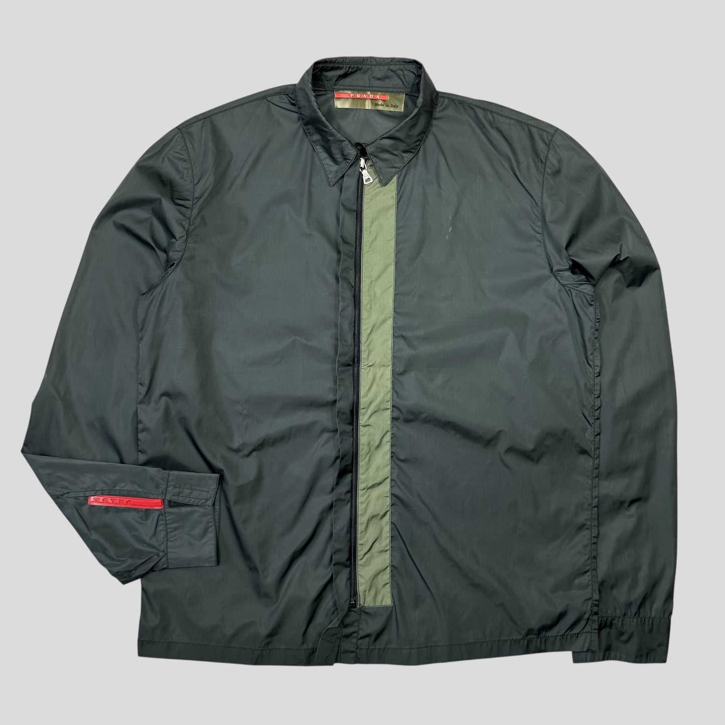 Prada Sport 1999 Nylon Panelled Zip-up Shirt - S/M