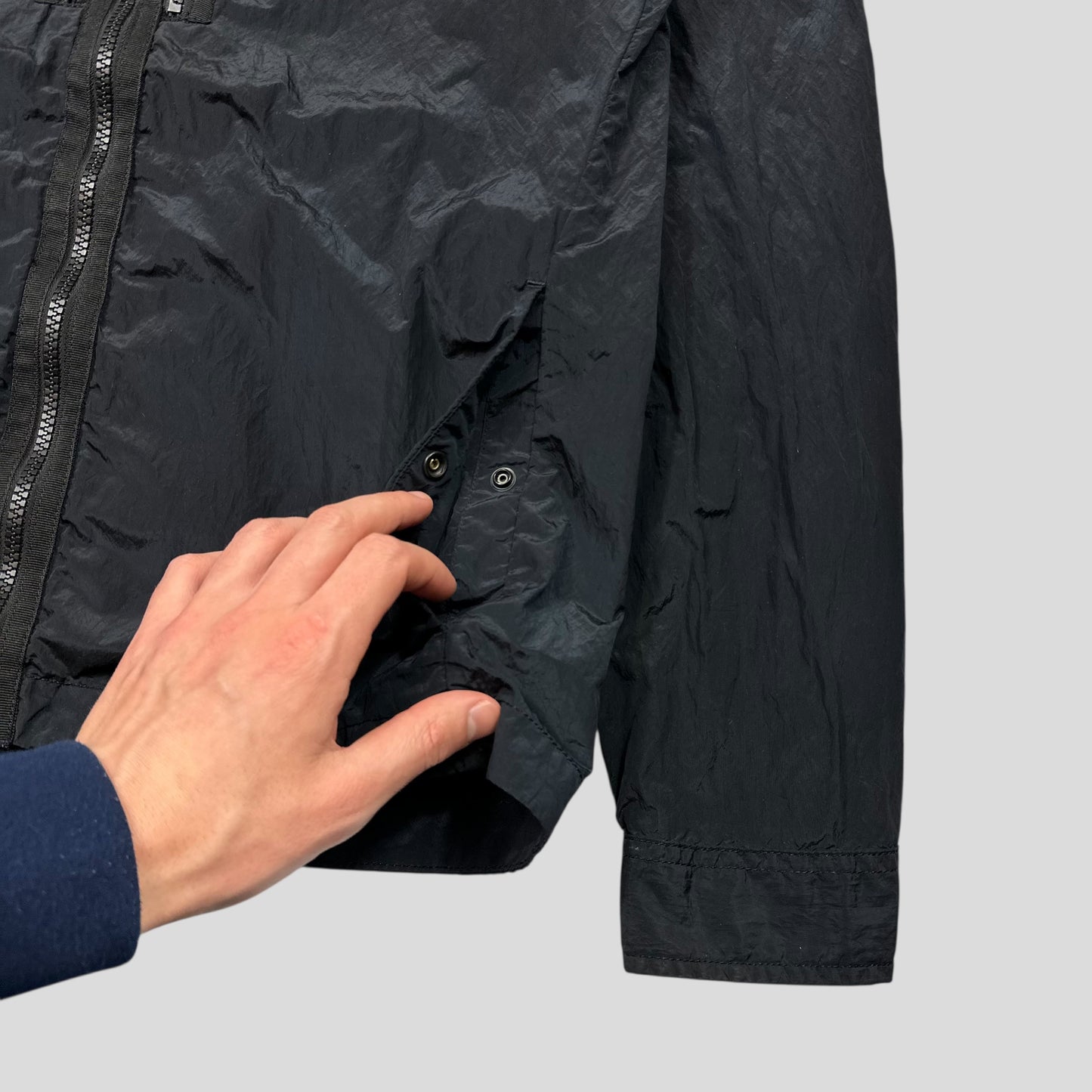 Stone Island Black Nylon Metal Overshirt Pocket Jacket - S