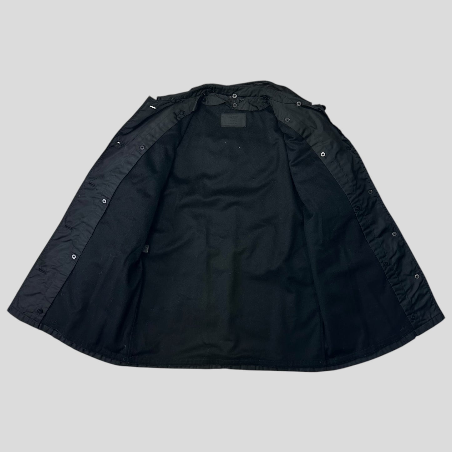Prada Milano 1999 3 in 1 Mink Fur Ballistic Nylon Chore Coat - M