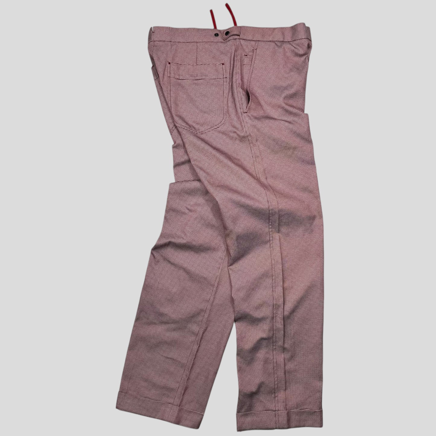 Prada Sport 2001 SAMPLE Houndstooth Stash Pocket Trousers - M