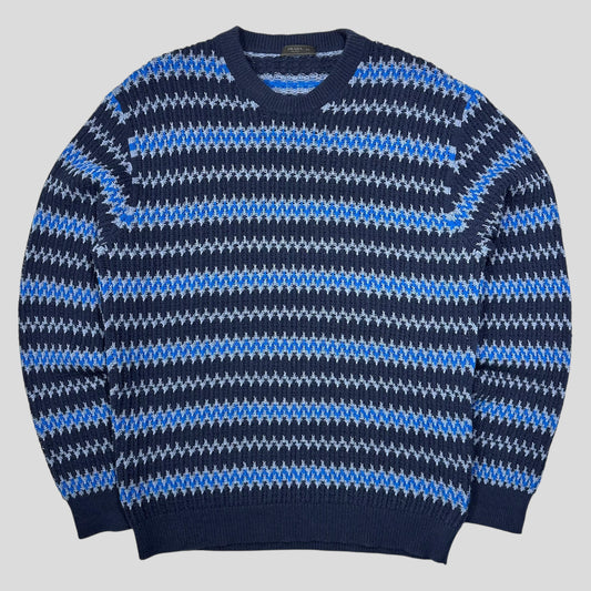 Prada 2019 Lightning Cashmere Wool Logo Knit - IT54 (L)