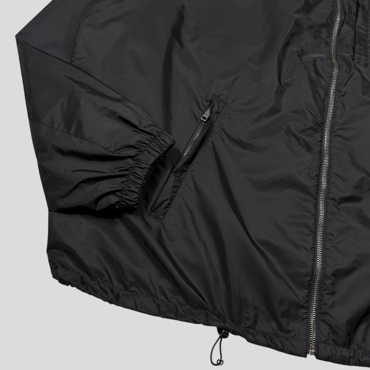 Prada Milano 2024 Triangle Badge Re-Nylon Anorak Windbreaker Jacket - XXXL