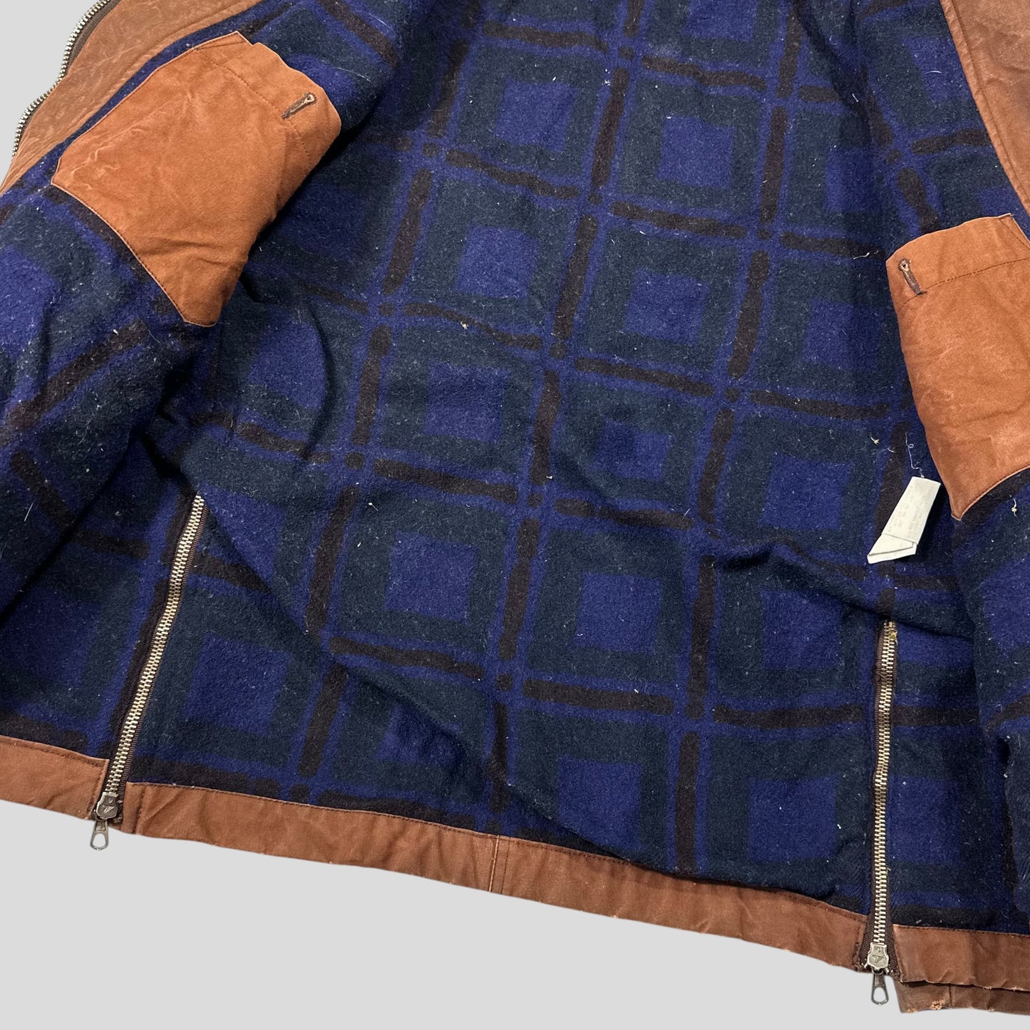 CP Company 1994 Waxed Heavy Cotton Flannel Lined Work Jacket - IT48 (L/XL)