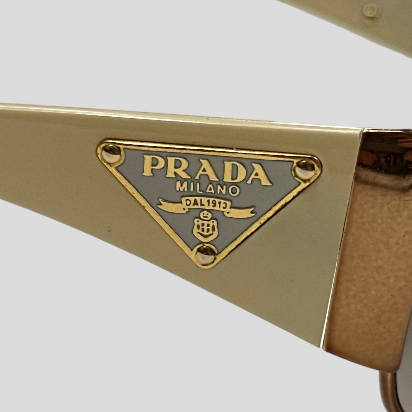 Prada Milano Logo Wraparound Sunglasses