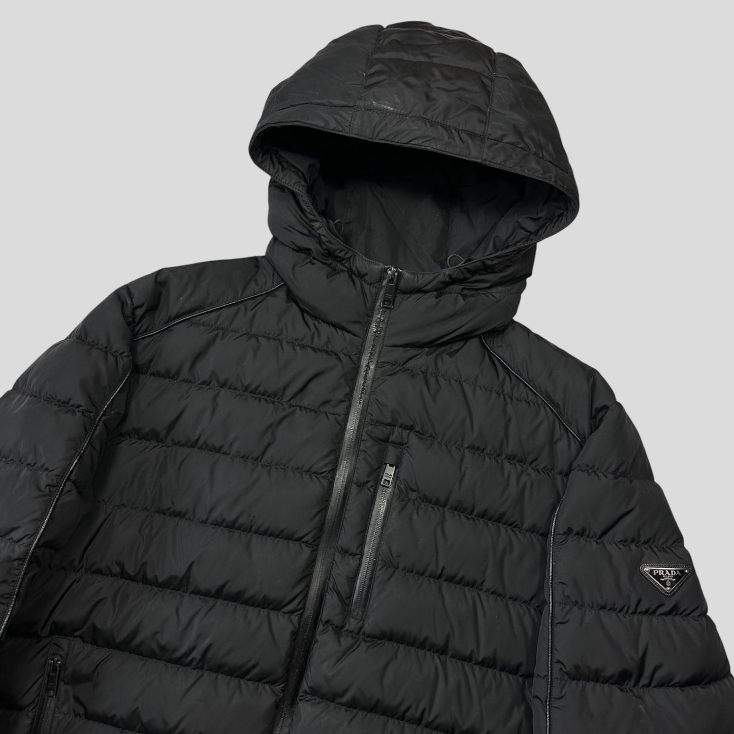 Prada 2018 Laminated Nylon Duck Down Puffer - IT52 (L)