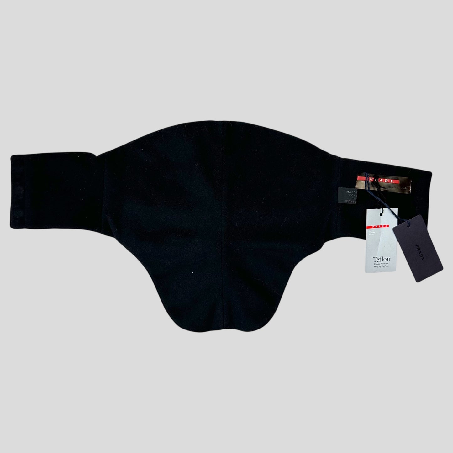 Prada Sport FW98 Teflon Nylon Fleece Magnetic Neck Gaitor